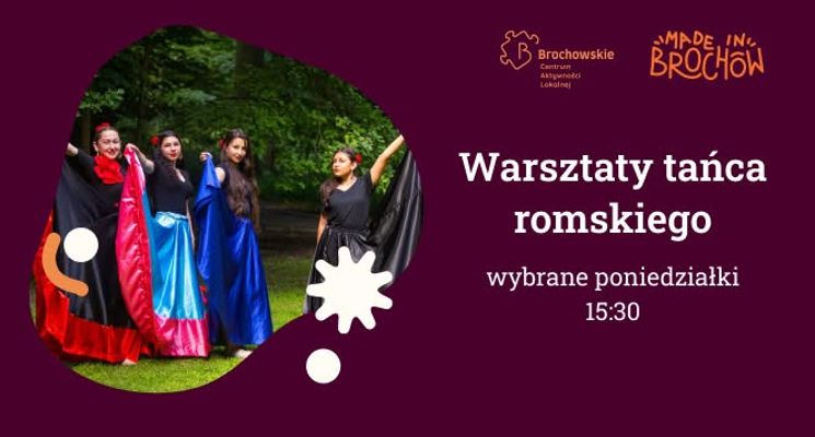Plakat Warsztaty tańca romskiego