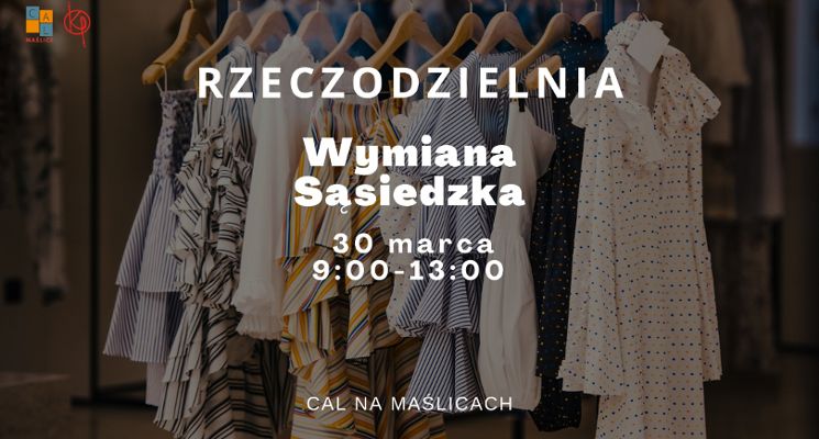 Plakat Rzeczodzielnia – sąsiedzka wymiana