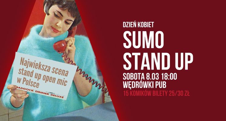 Plakat Dzień Kobiet z SUMO Stand-up
