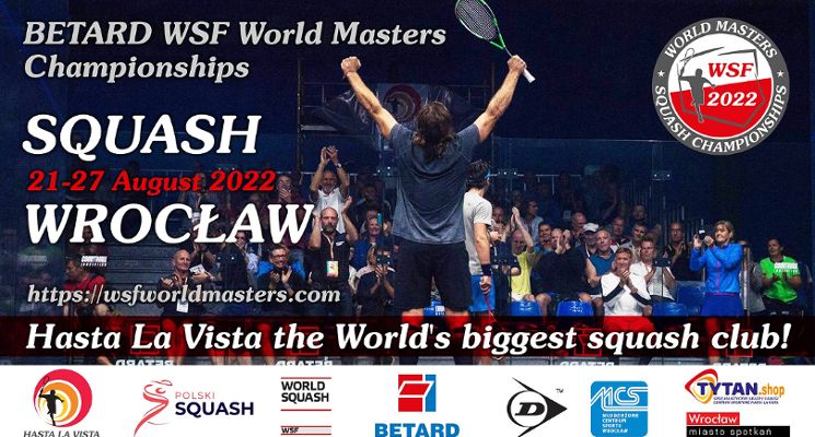 Plakat Mistrzostwa Świata Masters w squasha