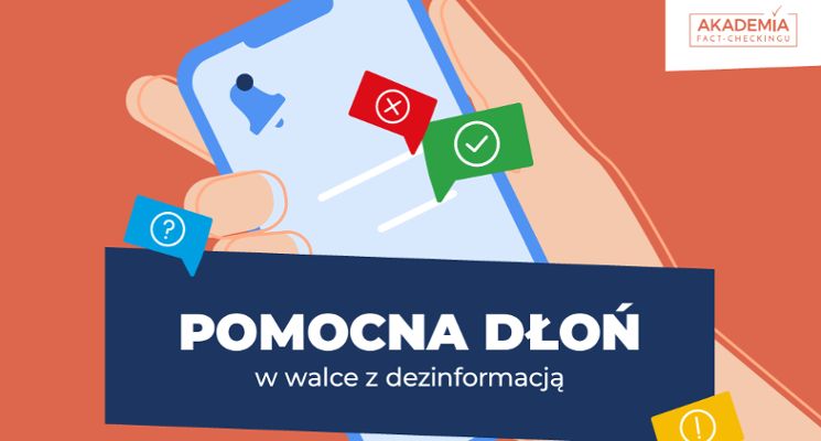 Plakat Warsztaty Akademii Fact-checkingu dla młodzieży