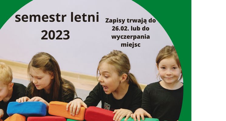 Plakat Nabór na nowy semestr we Wrocławskim Centrum Twórczości Dziecka