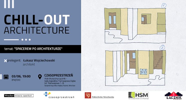 Plakat Chill-out architecture w Czasoprzestrzeni