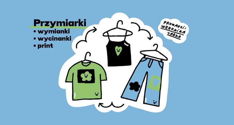 Plakat Przymiarki – wymianki, wycinanki, print