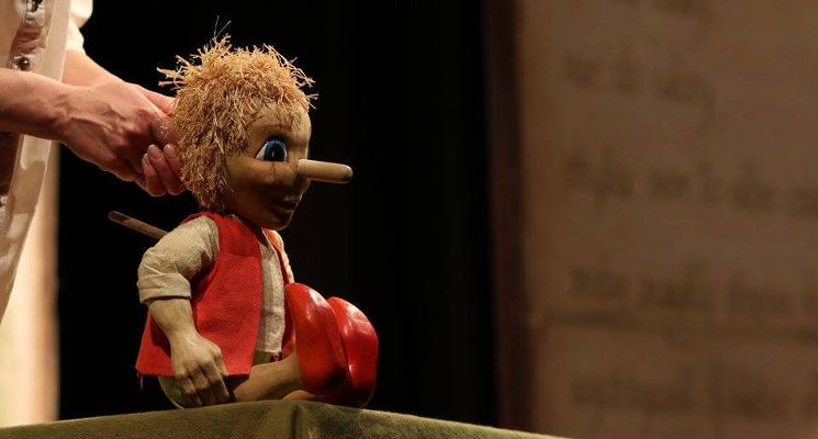 Plakat Impart dzieciom: Spektakl „Pinokio”