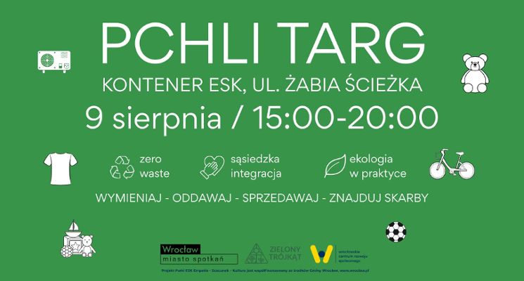 Plakat Pchli targ na Niskich Łąkach