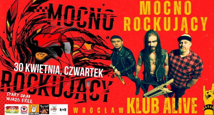 Plakat Majówka Alive - koncert Mocno Rokujący