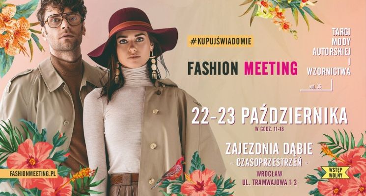 Plakat Fashion Meeting Wrocław - targi mody autorskiej i wzornictwa
