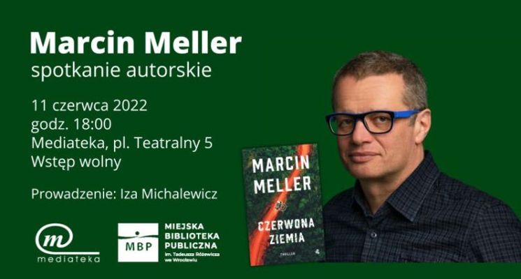 Plakat Marcin Meller – spotkanie autorskie w Mediatece
