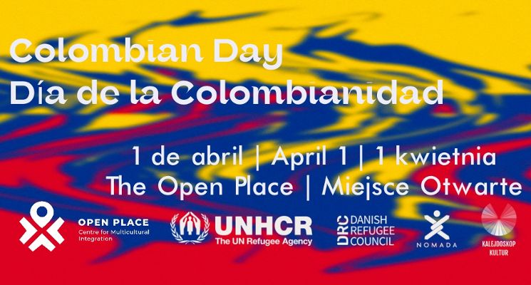 Plakat Dzień Kolumbijski w Miejscu Otwartym/Colombian Day in the Open Place