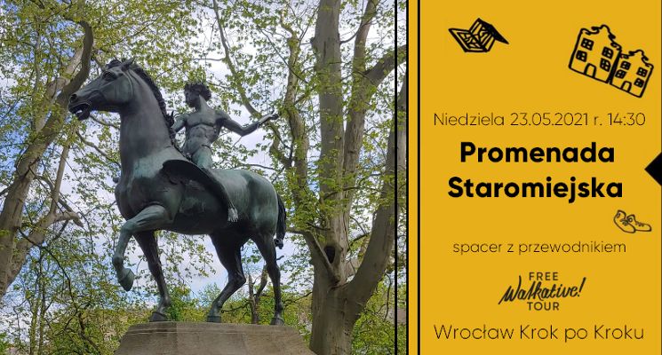 Plakat Promenada Staromiejska - Wrocław Krok po Kroku z Walkative!