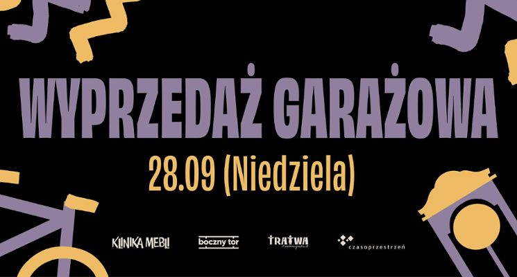 Plakat Wyprzedaż garażowa w Czasoprzestrzeni