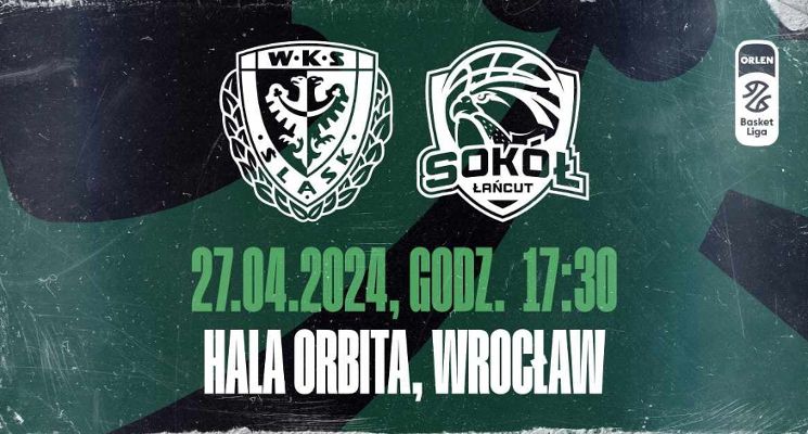 Plakat WKS Śląsk Wrocław vs. Muszynianka Domelo Sokół Łańcut
