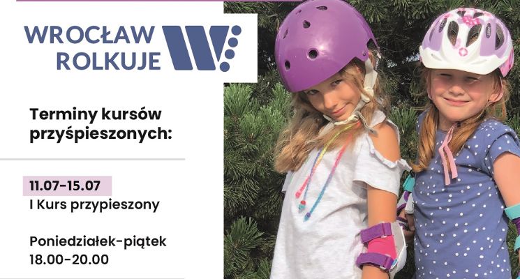 Plakat Nauka jazdy na rolkach we Wrocławiu! Wakacyjne kursy rolkarskie na Tarczyński Arena