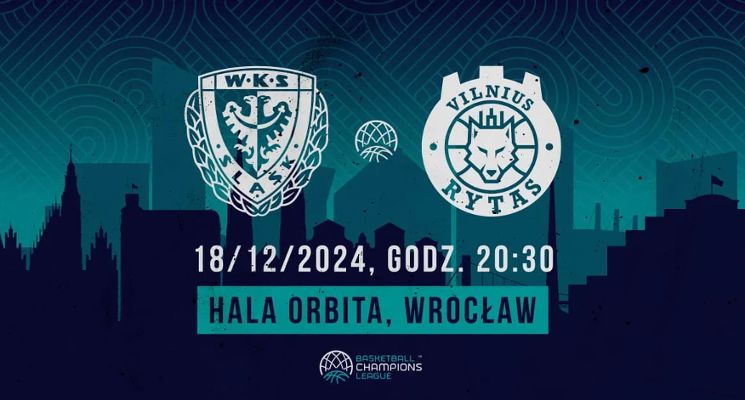 Plakat WKS Śląsk Wrocław vs Rytas Wilno