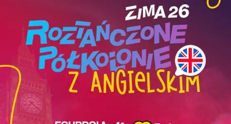 Plakat Roztańczone półkolonie z angielskim