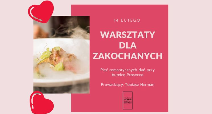 Plakat Warsztaty kulinarne dla zakochanych