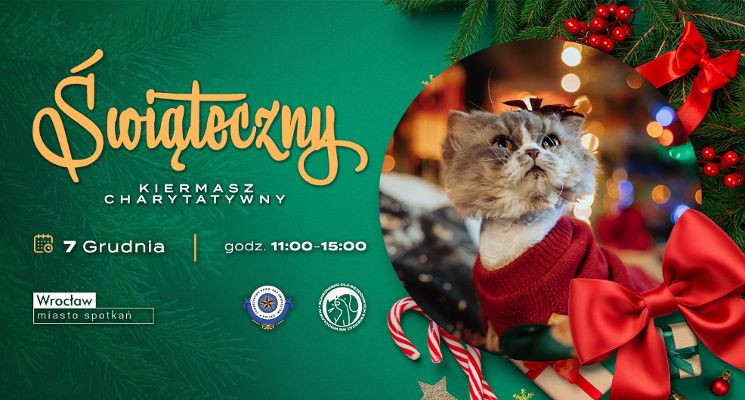 Plakat Charytatywny kiermasz schroniska