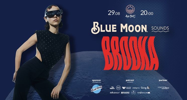Plakat Blue Moon Sounds – Brodka. HotSpot Beach Bar