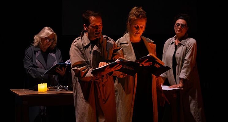 Plakat Dziady: czytanie – Teatr Polski we Wrocławiu