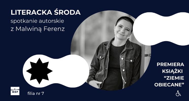 Plakat Spotkanie autorskie z Malwiną Ferenz