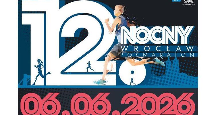 Plakat Półmaraton Nocy Wrocławskiej 2026