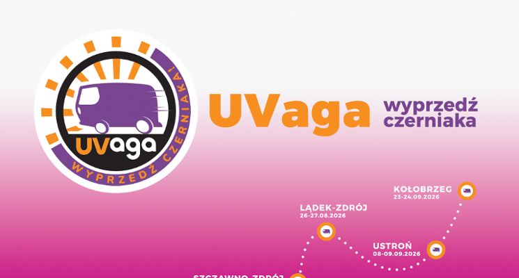 Plakat UVaga – wyprzedź czerniaka. Bezpłatne badania znamion