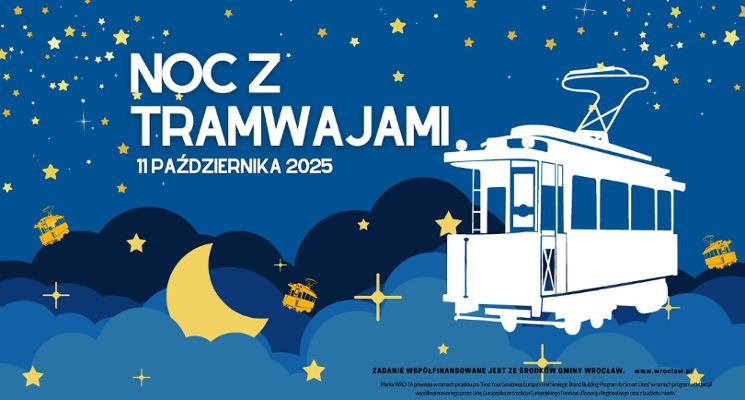 Plakat Noc z tramwajami