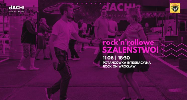 Plakat Potańcówka integracyjna – rock’n’rollowe szaleństwo!