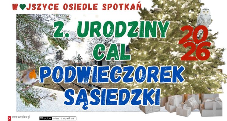 Plakat Podwieczorek urodzinowy – 2. urodziny CAL Wojszycka Sóweczka