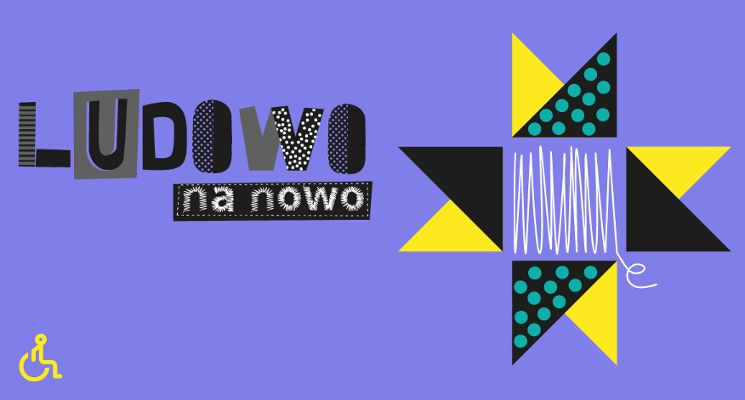 Plakat Mąrości ludowe – makatki domowe. Warsztaty haftowania płóciennych toreb