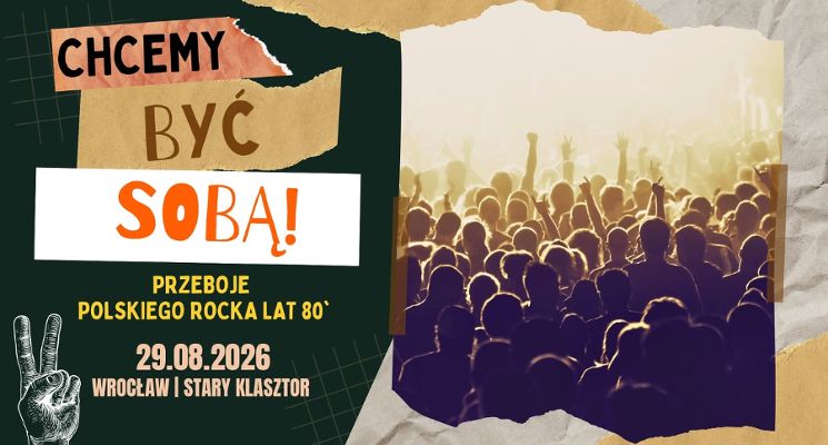 Plakat „Chcemy być sobą!” - przeboje polskiego rocka lat 80'