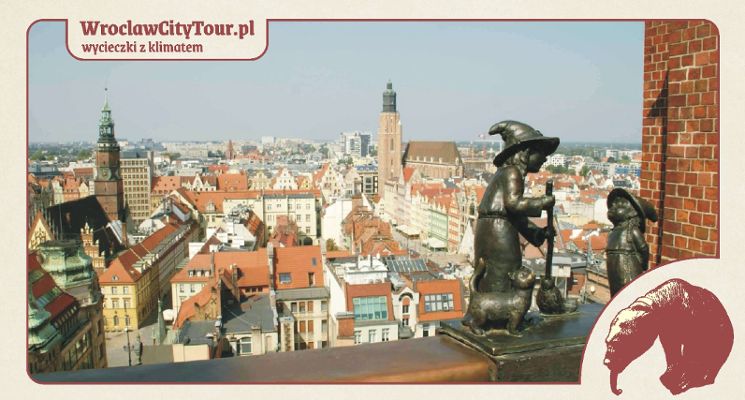 Plakat „Tajemnice, legendy i czarownice“ – niecodzienna wycieczka po Wrocławiu z wejściem na Mostek Pokutnic