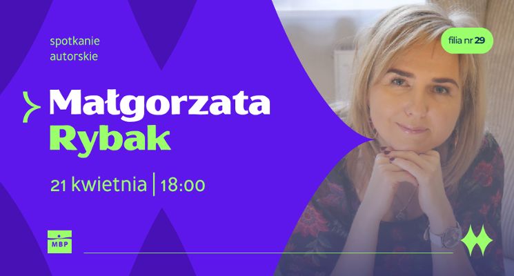 Plakat Spotkanie z Małgorzatą Rybak