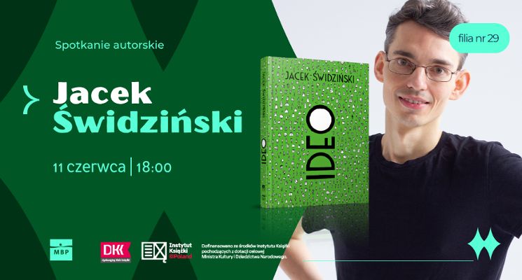 Plakat Spotkanie autorskie z Jackiem Świdzińskim