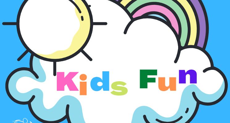 Plakat KIDS FUN – sportowe, integracyjne zajęcia dla rodziców i dzieci