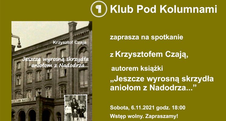 Plakat Spotkanie autorskie z Krzysztofem Czają