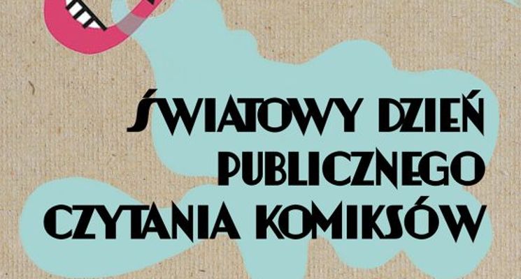 Plakat Światowy Dzień Publicznego Czytania Komiksów