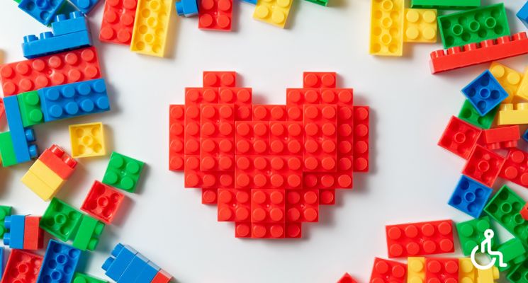 Plakat Rodzinne konstruowanie z LEGO