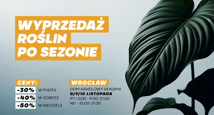 Plakat Wyprzedaż Festiwalu Roślin