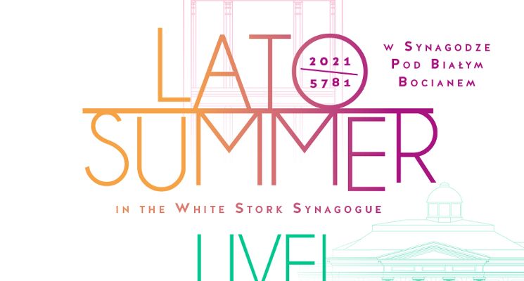 Plakat Lato w Synagodze Pod Białym Bocianem 2021