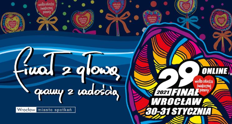 Plakat 29. Finał WOŚP Wrocław online