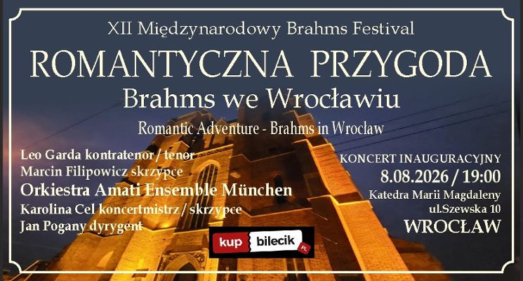 Plakat XII Międzynarodowy Brahms Festival