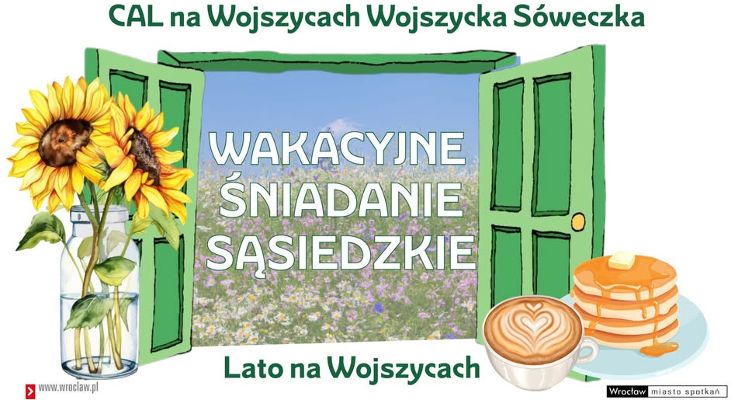 Plakat Wakacyjne śniadanie sąsiedzkie