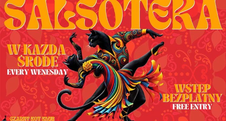 Plakat Salsoteka w Czarnym Kocie