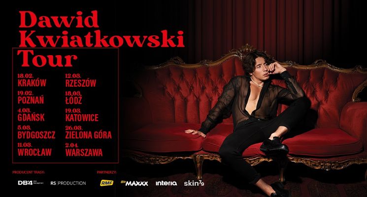 Plakat Dawid Kwiatkowski Tour – Zaklęte Rewiry