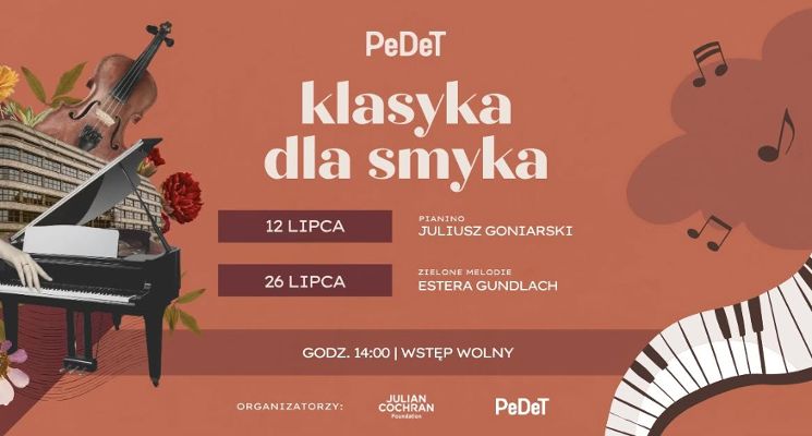 Plakat Klasyka dla Smyka - cykl koncertów dla najmłodszych