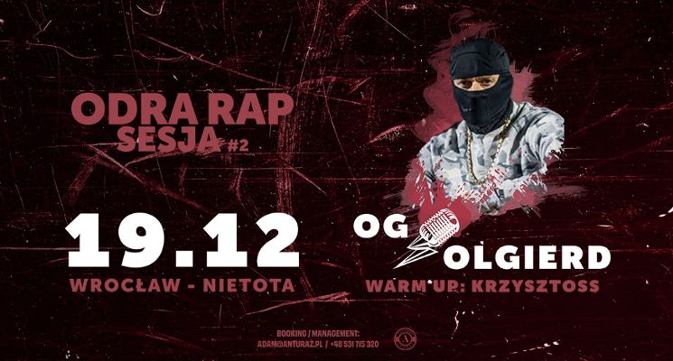 Plakat ODRA RAP: Sesja #2 | OG OLGIERD