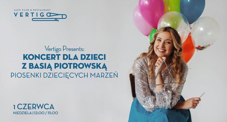 Plakat Piosenki Dziecięcych Marzeń – koncert dla dzieci z Basią Piotrowską