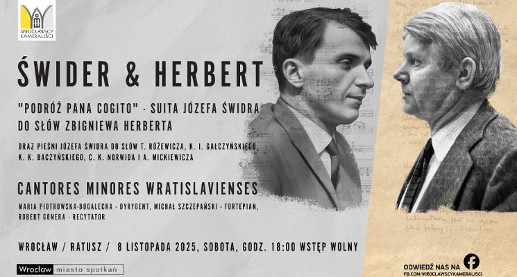 Plakat Świder & Herbert „Podróż Pana Cogito”